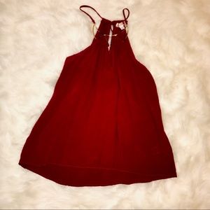 Wine Tank with Gold Jewelry Detail